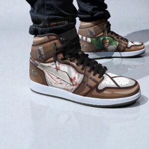jean kirstein custom 3d shoes attack on titan uniform jordan sneaker boots 1 whwpmj