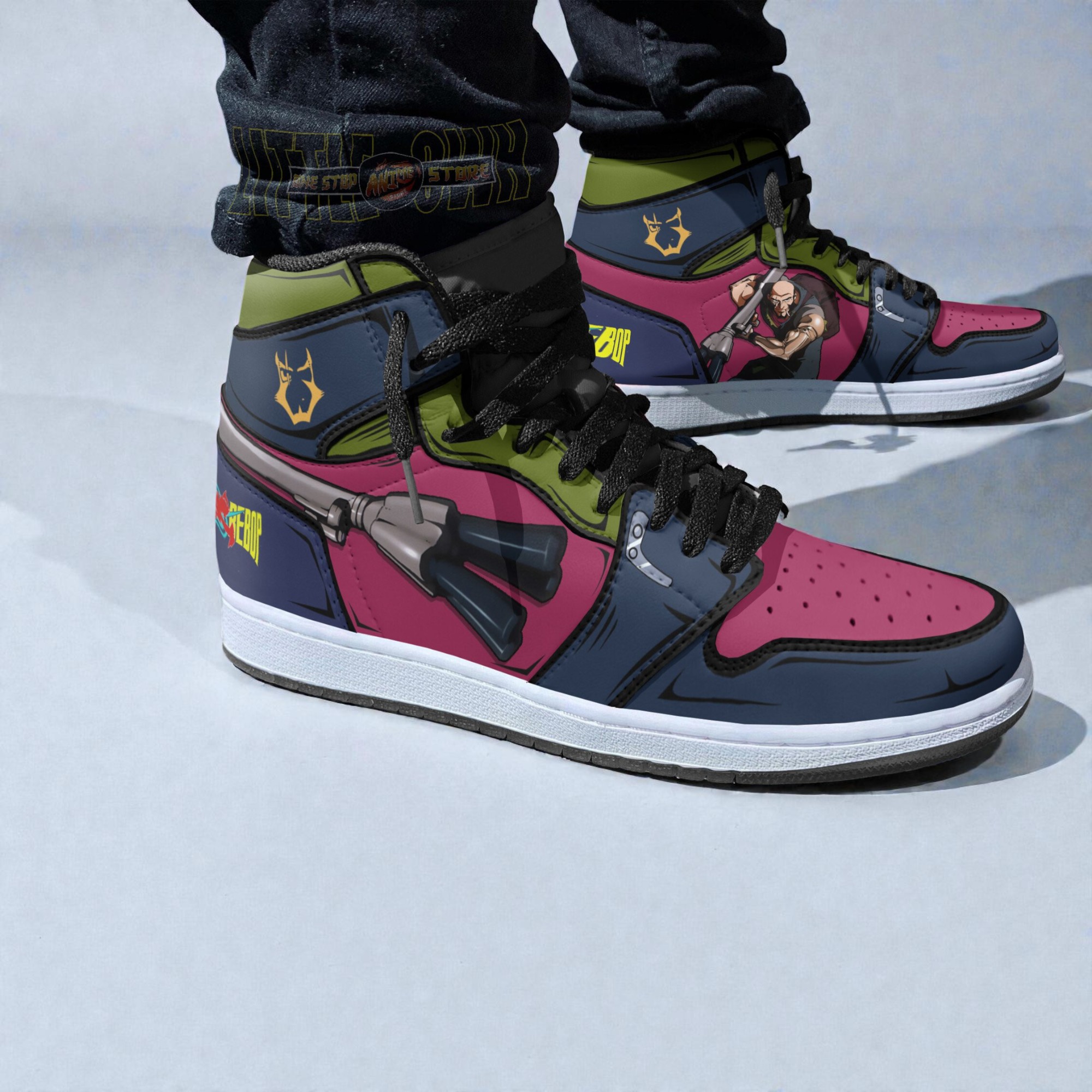 jet black shoes custom cb anime boot sneakers 2 x2s6bm