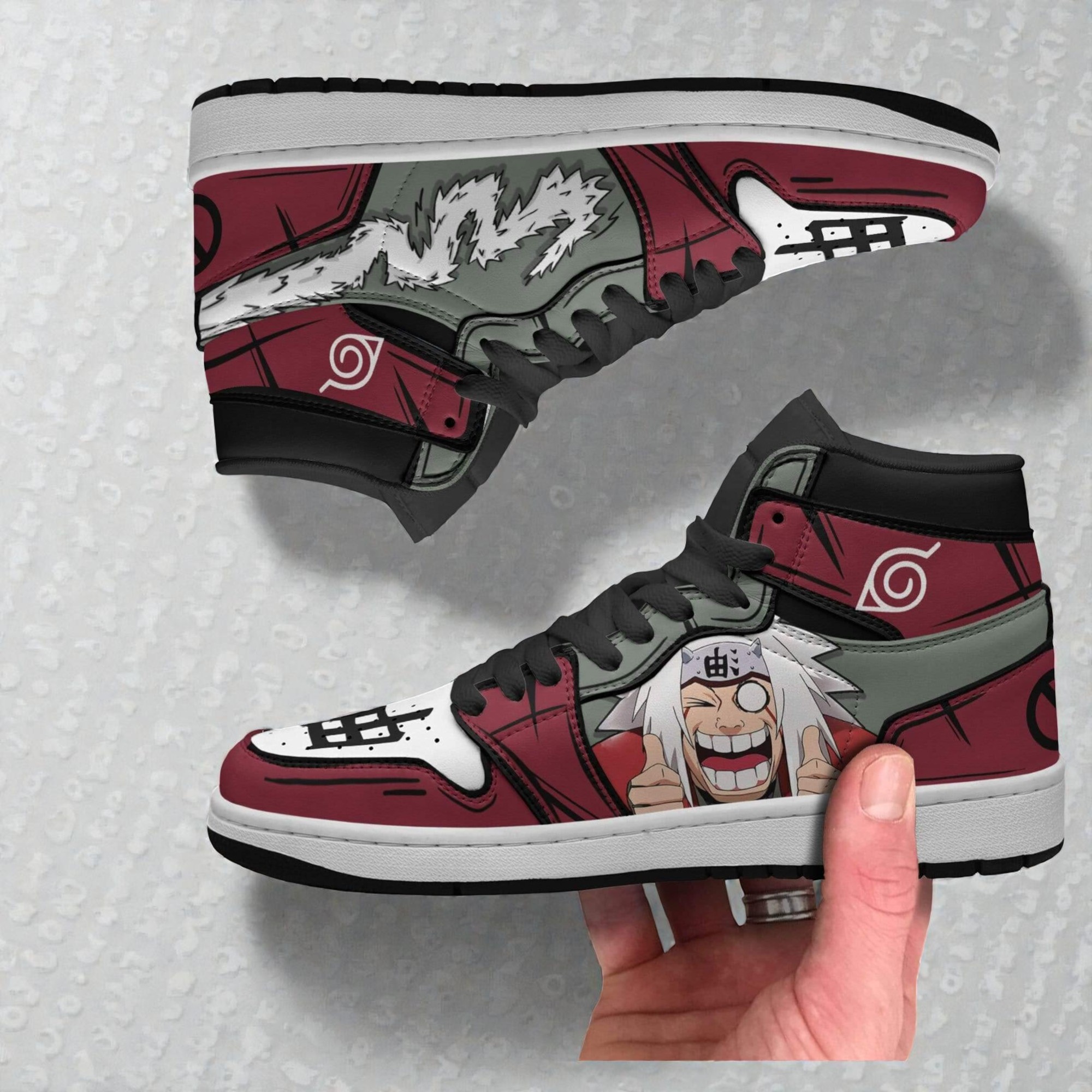 jiraiya naruto jordan sneaker boots custom naruto anime shoes 2 pt3lde