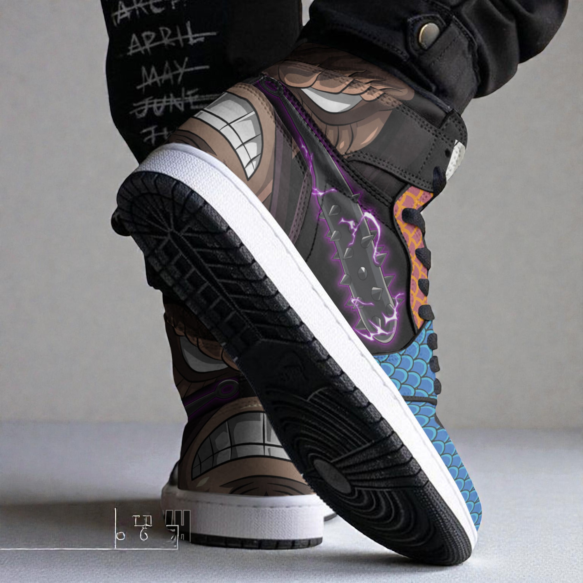 kaido one piece shoes custom anime jordan sneaker boots 2 jsnu22