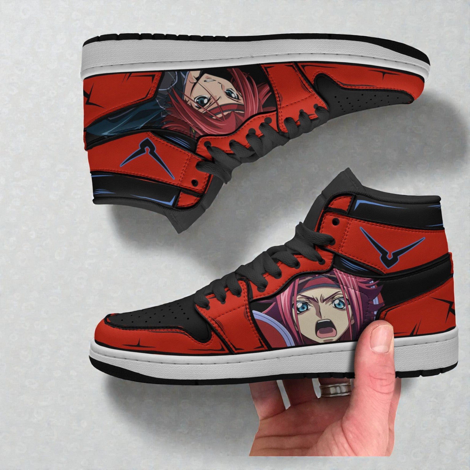 kallen kouzuki boot sneakers custom code geass anime shoes 2 fltqss