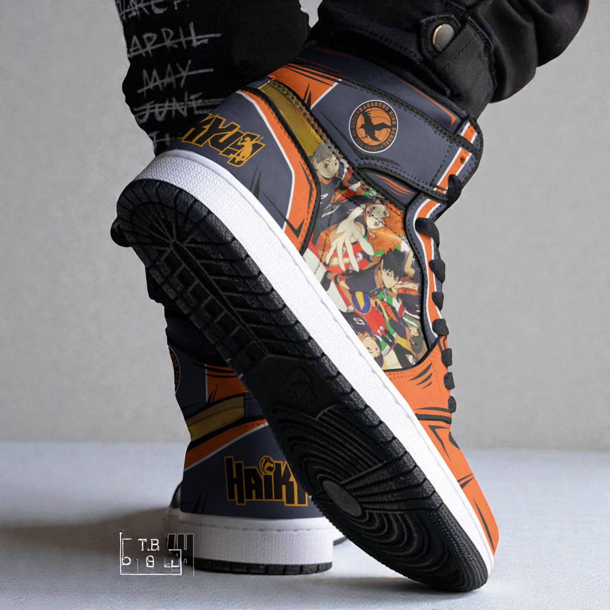 karasuno high haikyuu boot sneakers custom anime shoes 2 b8xslu