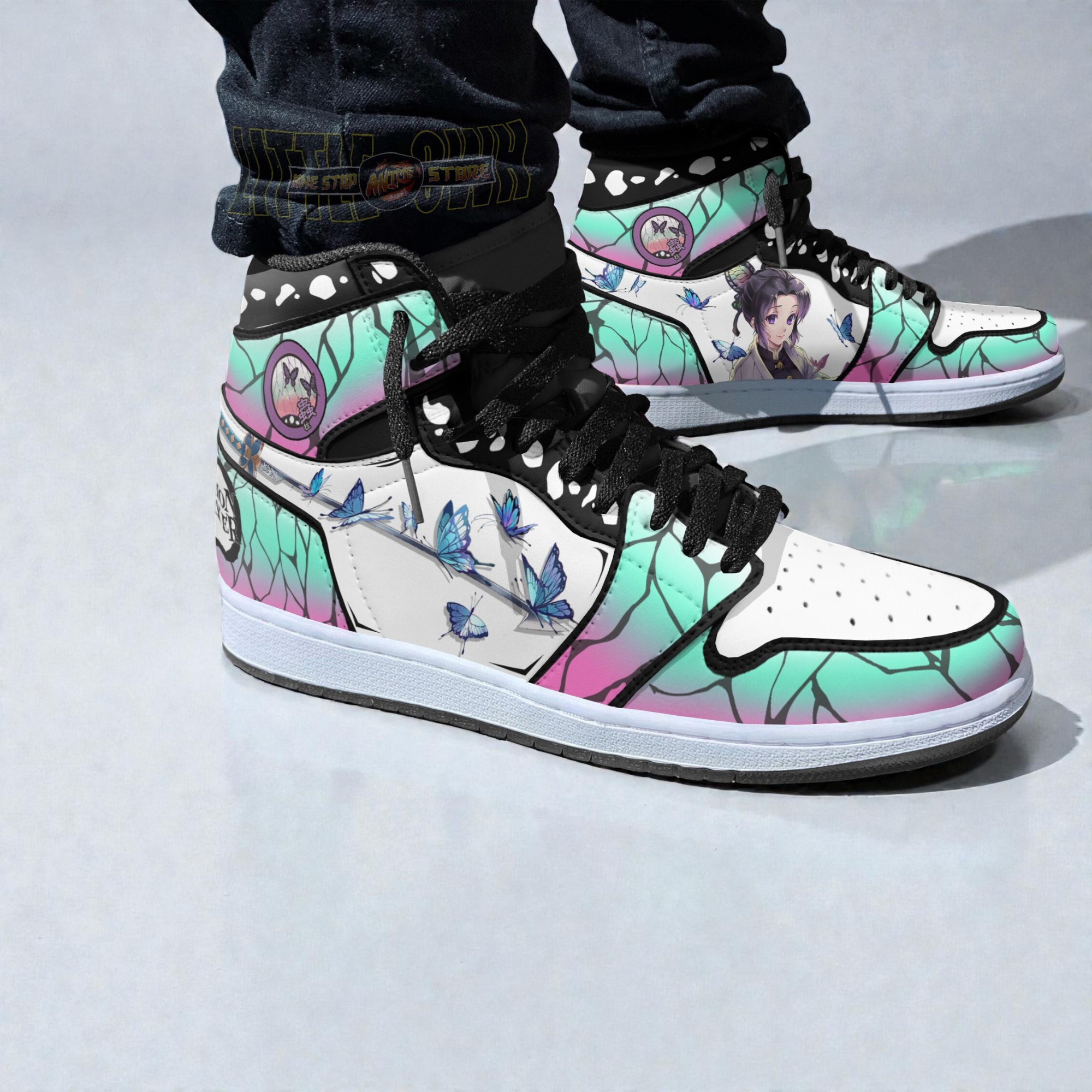 kny shinobu cosplay shoes costume jordan sneaker boots 2 ws5sez