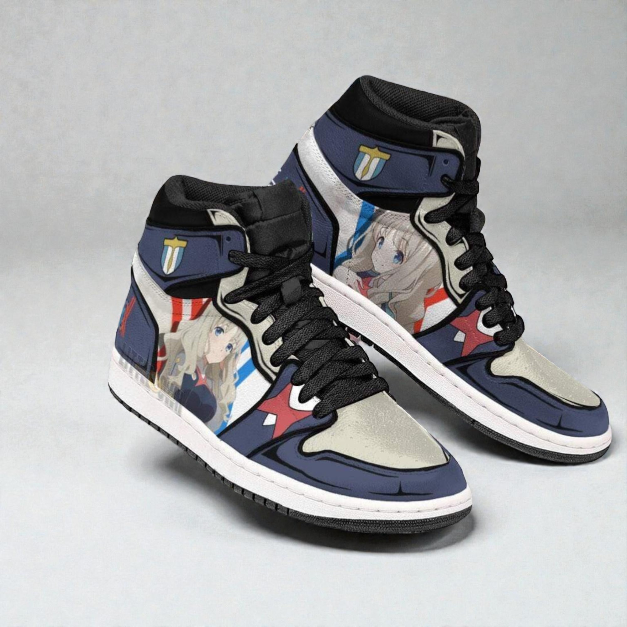 kokoro jordan sneaker boots custom darling in the franxx anime shoes 2 hnavji