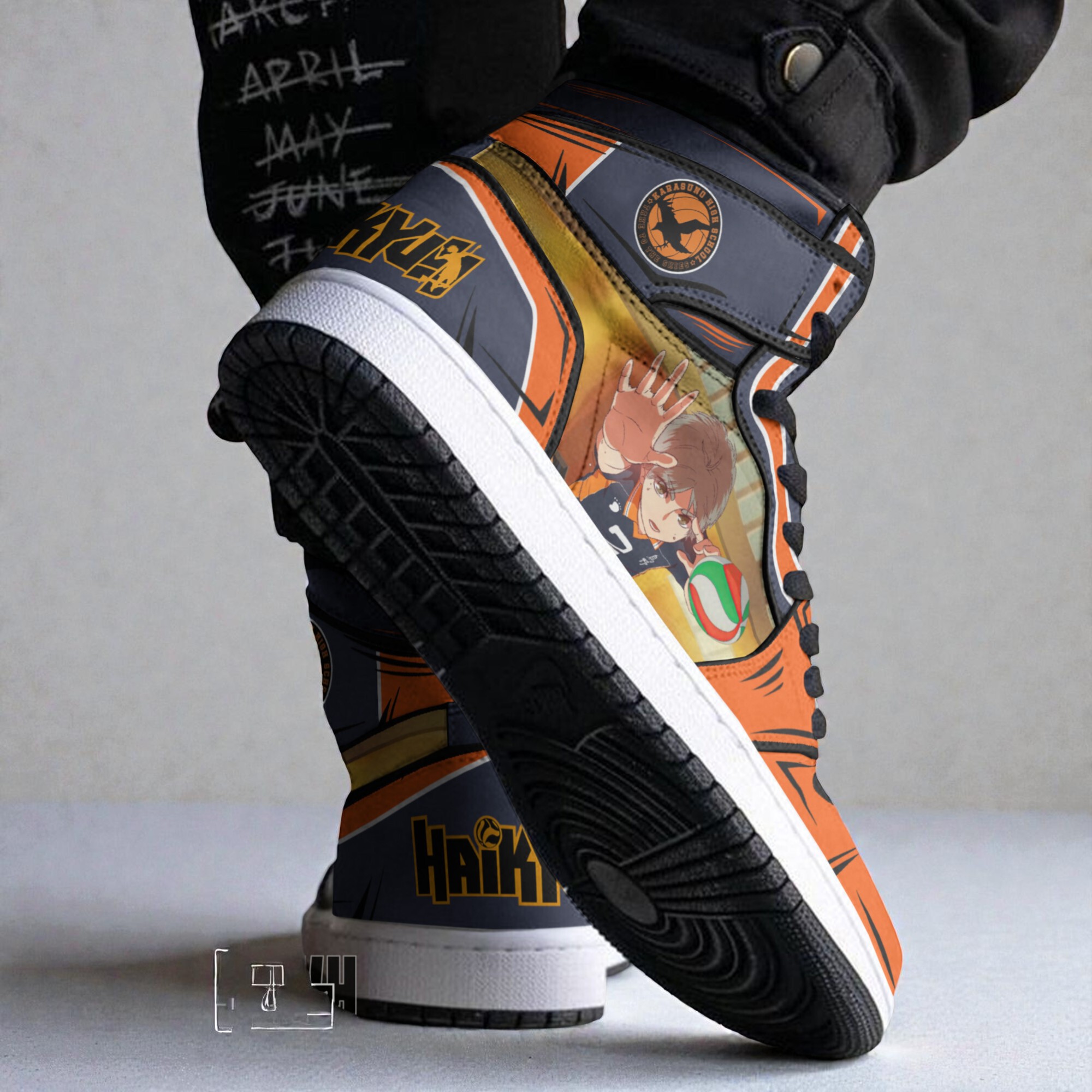 koushi sugawara karasuno high shoes custom haikyuu anime jordan sneaker boots 2 q2le30