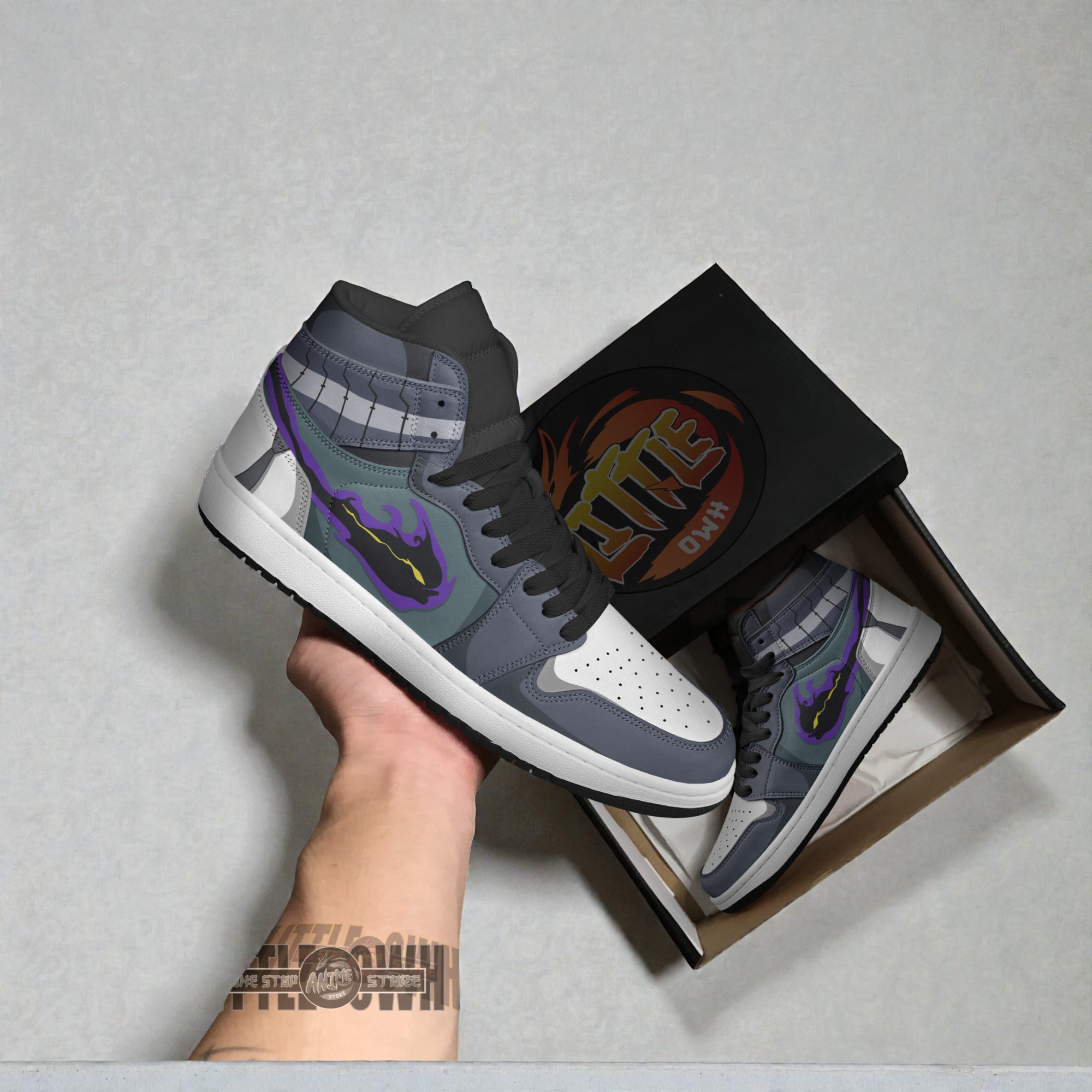 kurogiri shoes custom my hero academia anime boot sneakers 2 sb0p0t