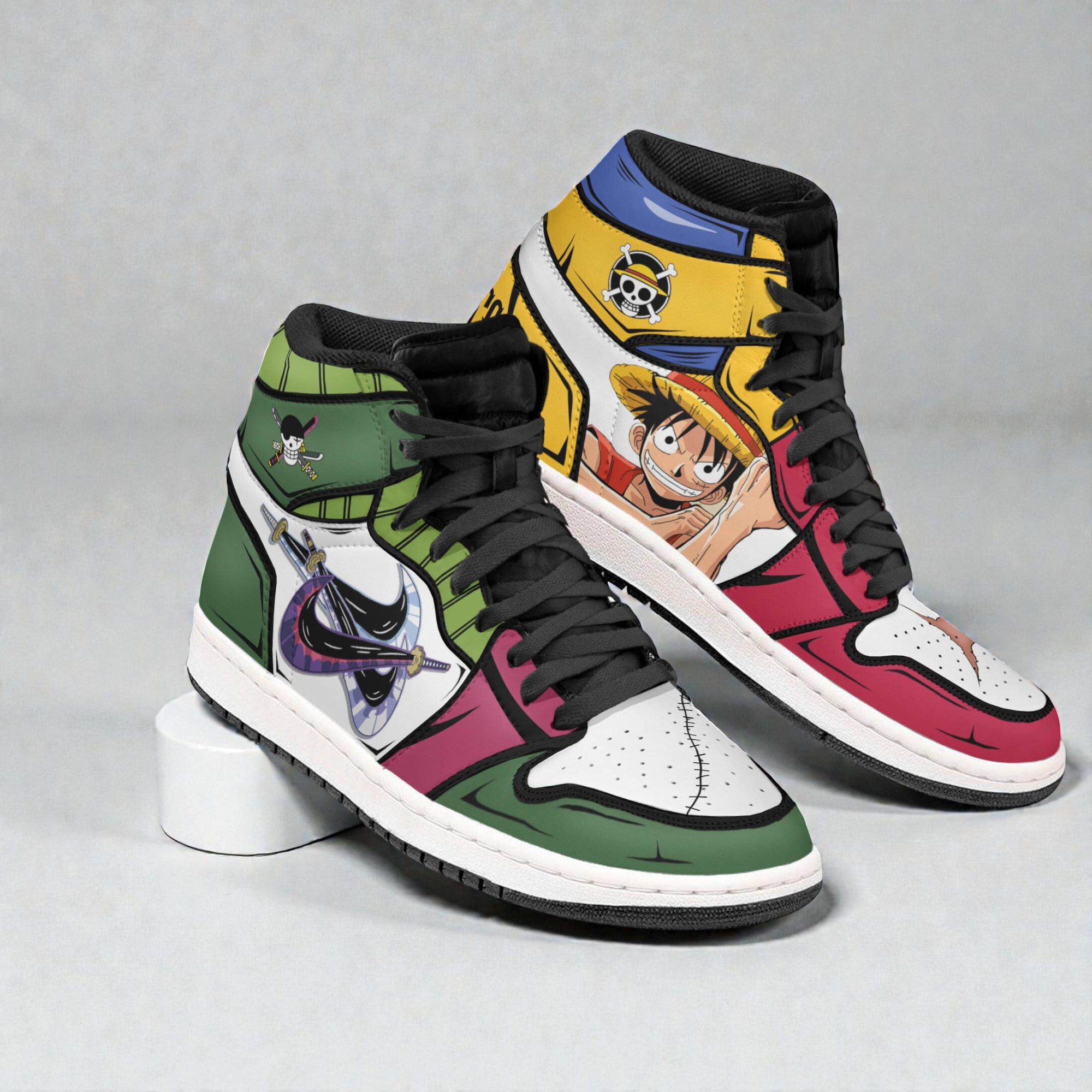 luffy x zoro shoes custom one piece anime boot sneakers 2 emhe2n