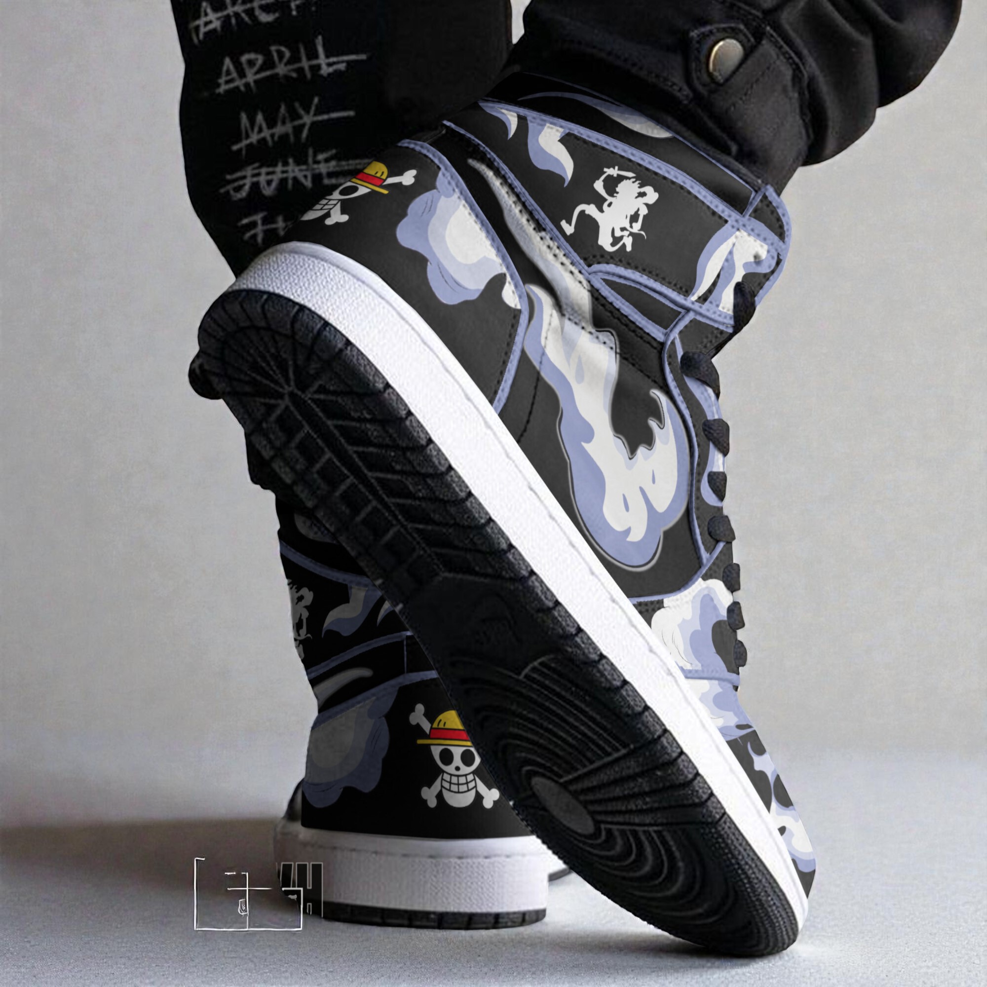 monkey d. luffy gear 5 custom shoes one piece anime boot sneakers 2 fi8dl5