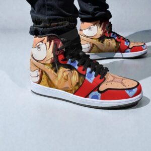 monkey d. luffy shoes one piece wano arc custom boot sneakers 1 ozjvzg