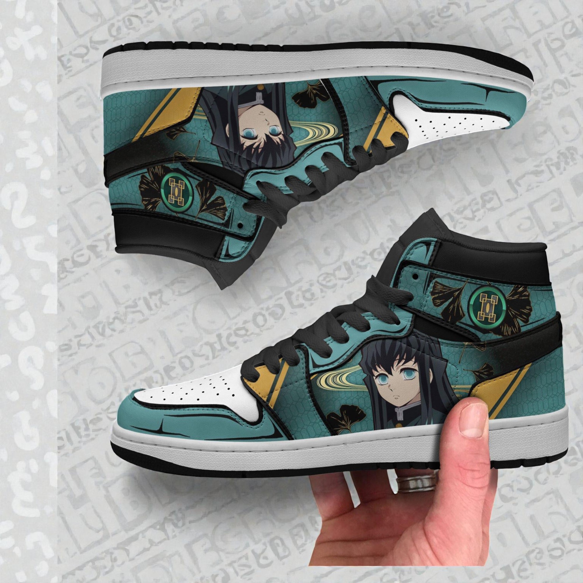 muichiro tokito jordan sneaker boots custom kimetsu no yaiba anime shoes 2 wjl2wh