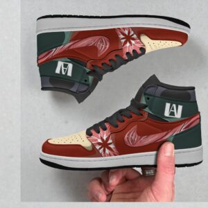 muscular shoes custom my hero academia anime jordan sneaker boots 1 waccv6