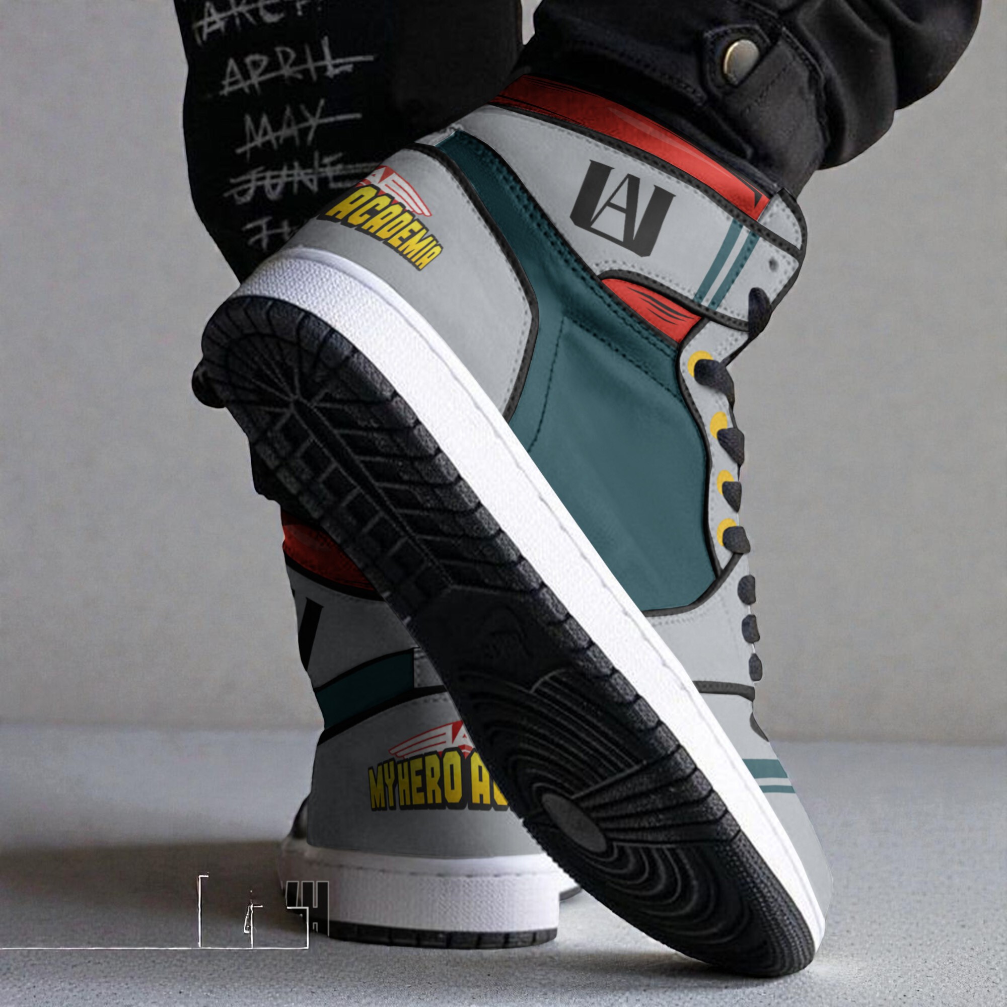 my hero academia anime jordan sneaker boots tuxedo school uniform cosplay shoes 2 fozspa