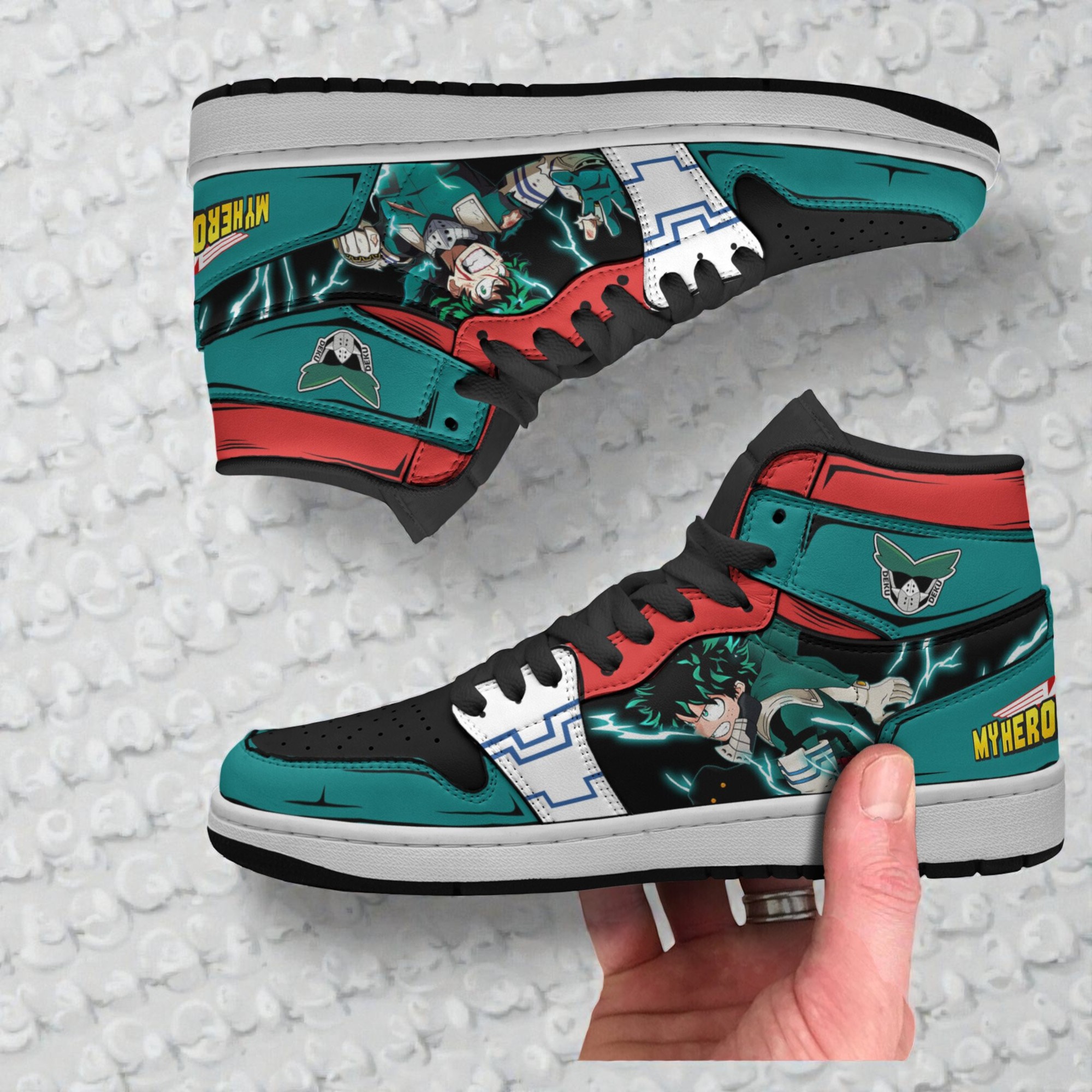 my hero academia deku shoes custom anime jordan sneaker boots 2 osd1rs