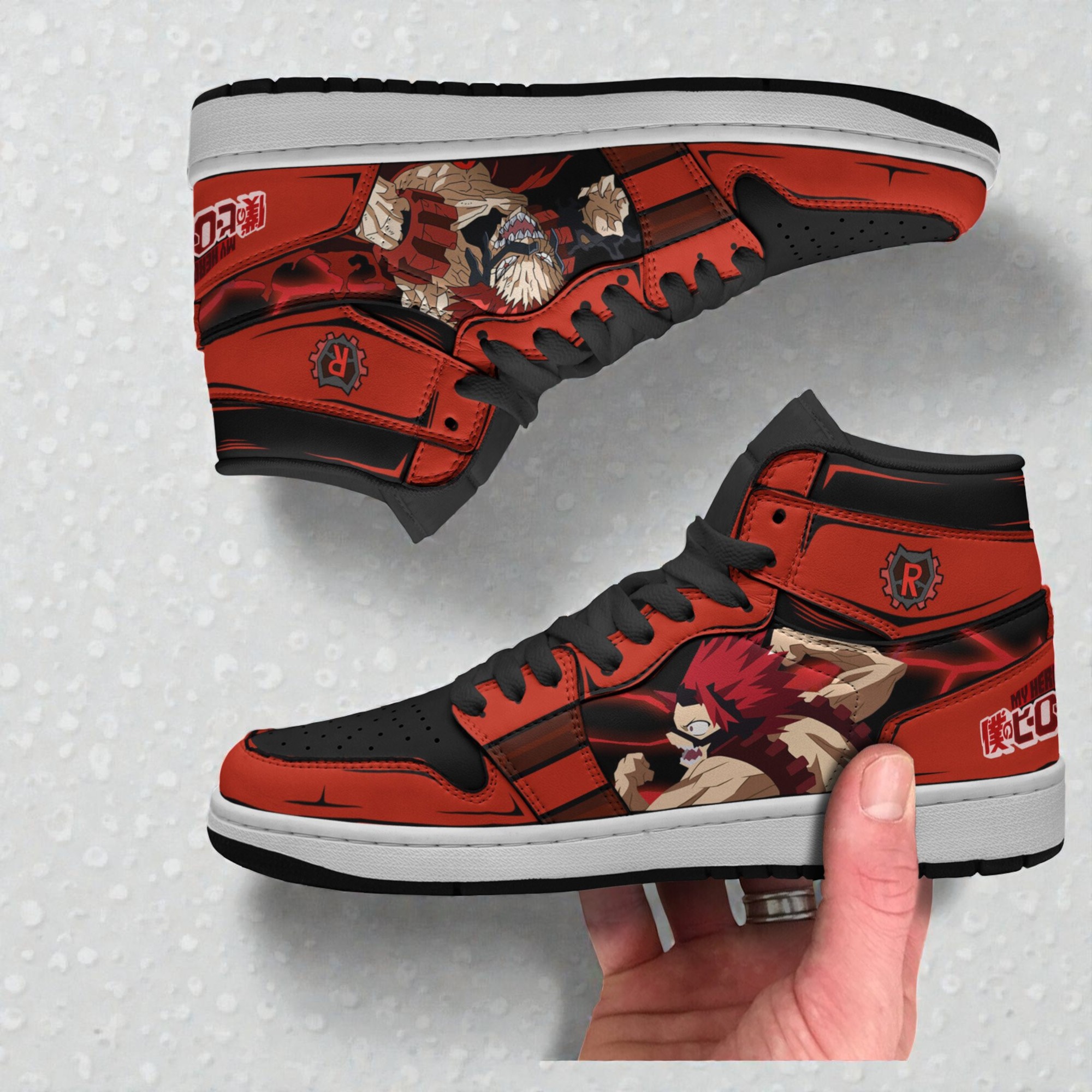my hero academia kirishima eijiro shoes custom anime jordan sneaker boots 2 hz0wty