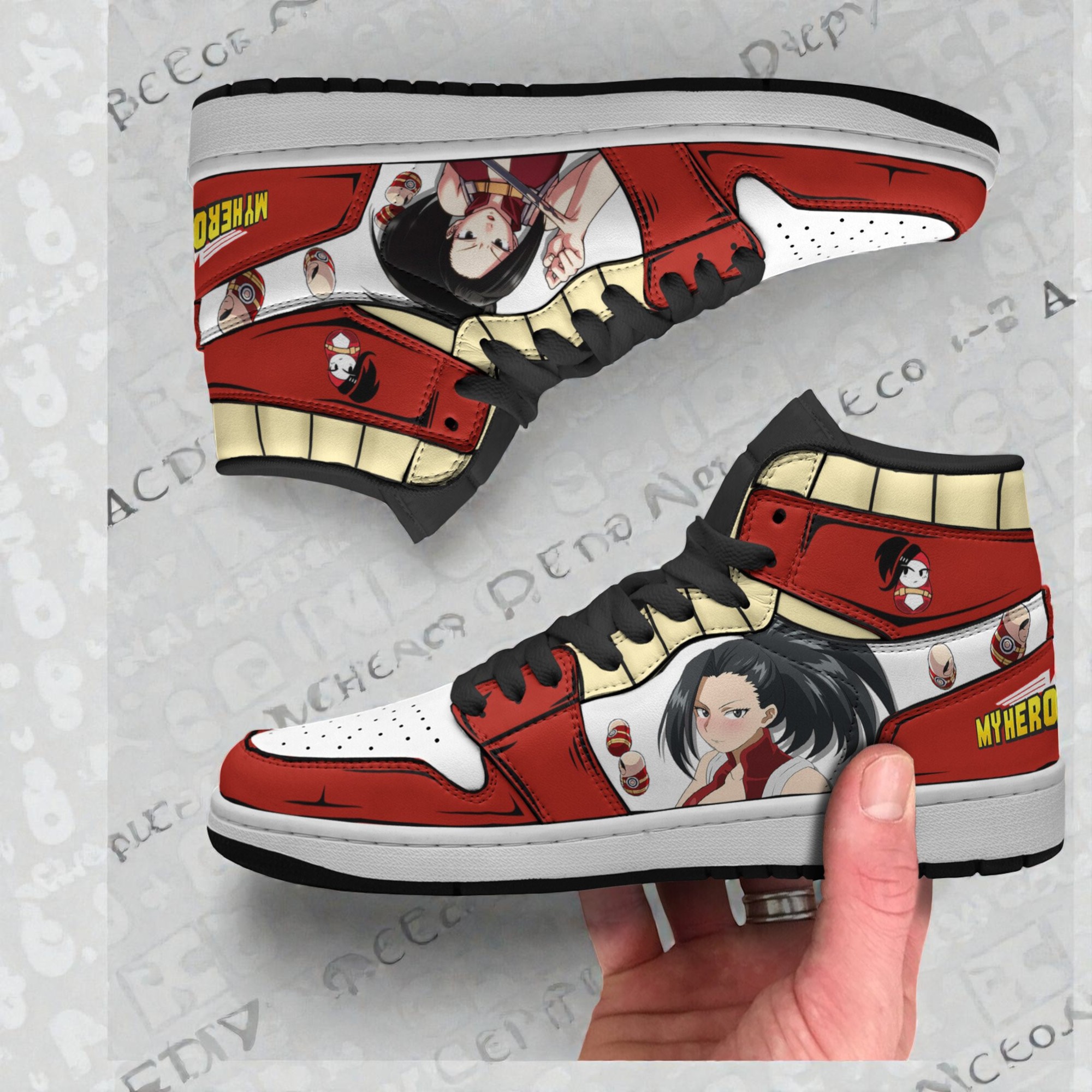 my hero academia momo yaoyorozu shoes custom anime jordan sneaker boots 2 ma5yji