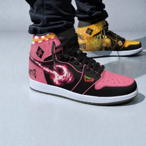 nezuko x zenitsu sneakers custom kimetsu no yaiba anime jordan sneaker boots new version 1 g4hbqd