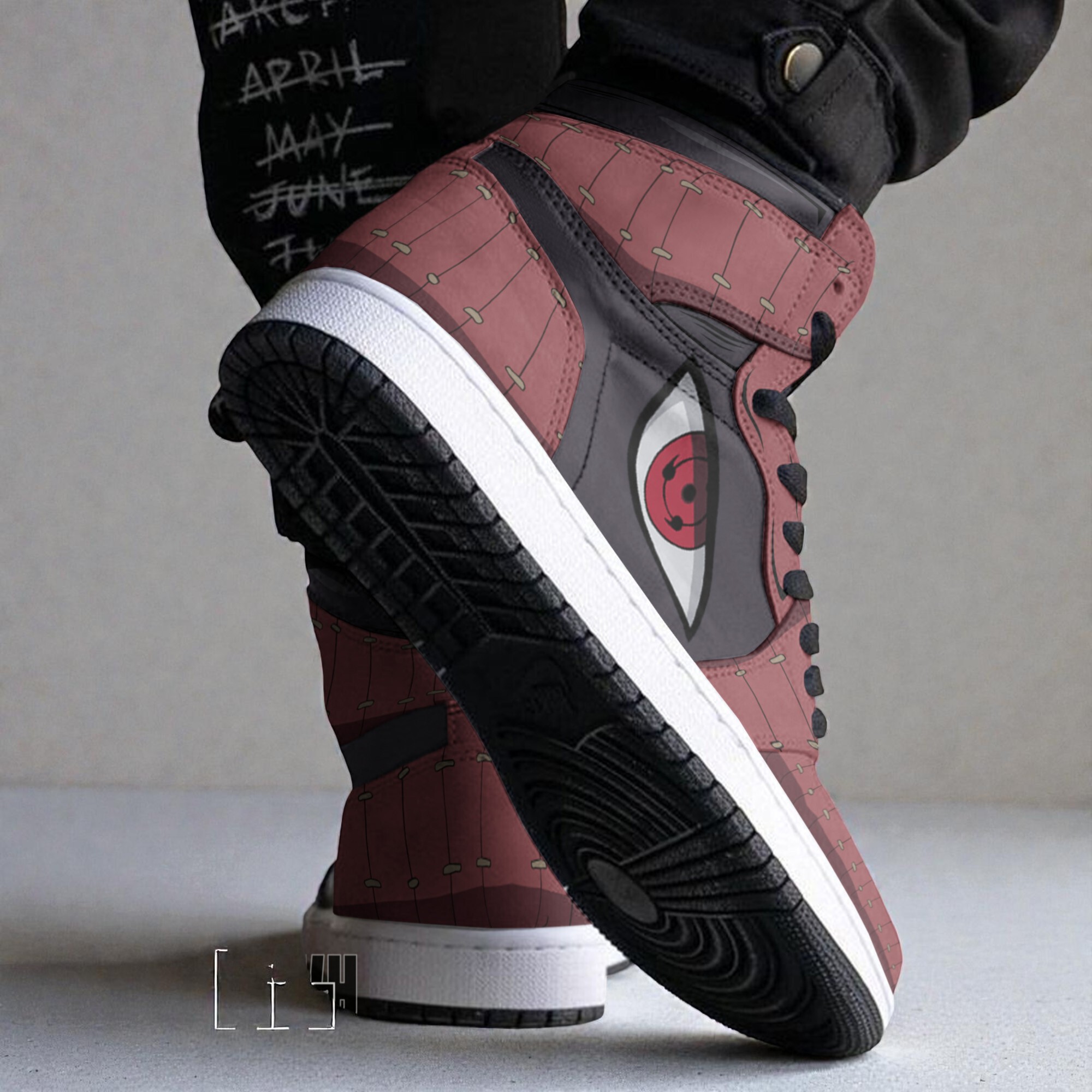 nrt anime custom shoes uchiha madara unifrom cosplay jordan sneaker boots 2 qd5jjv