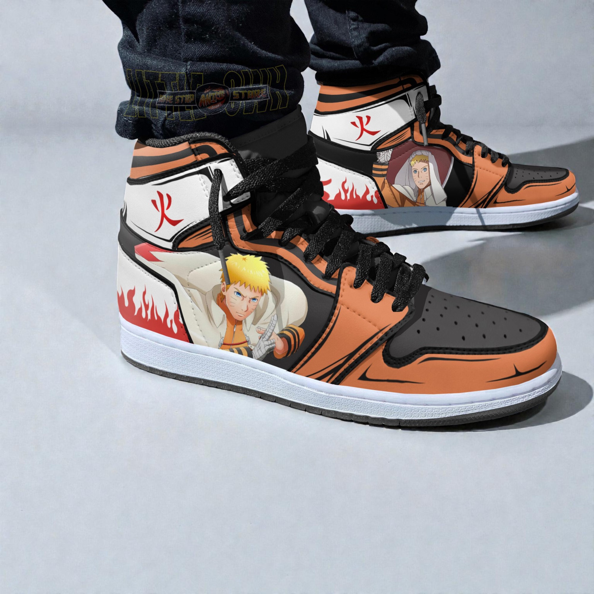 nrt uzumaki anime shoes boruto custom jordan sneaker boots 2 xmpnle
