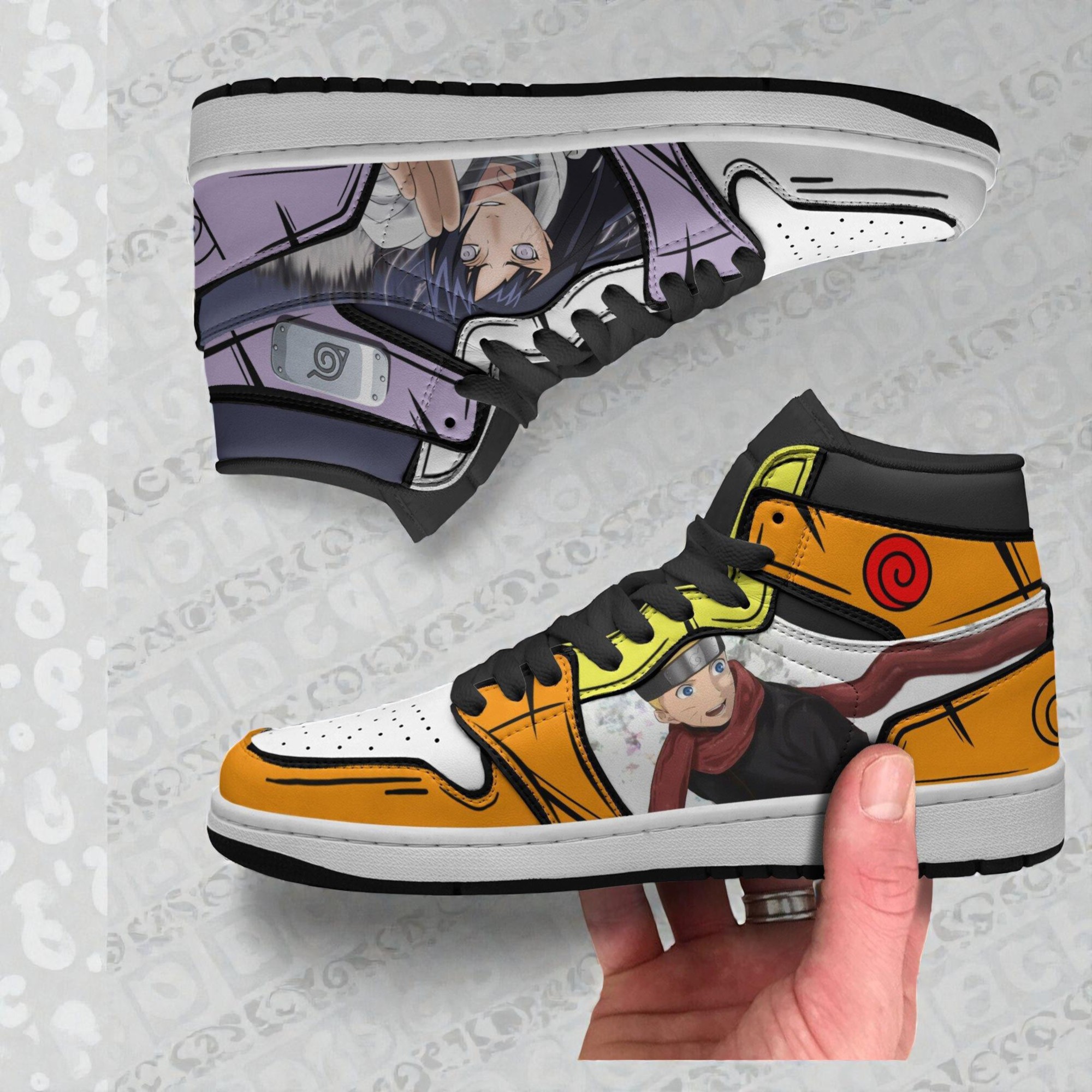 nrt x hinata jordan sneaker boots custom naruto anime shoes 2 iyummv