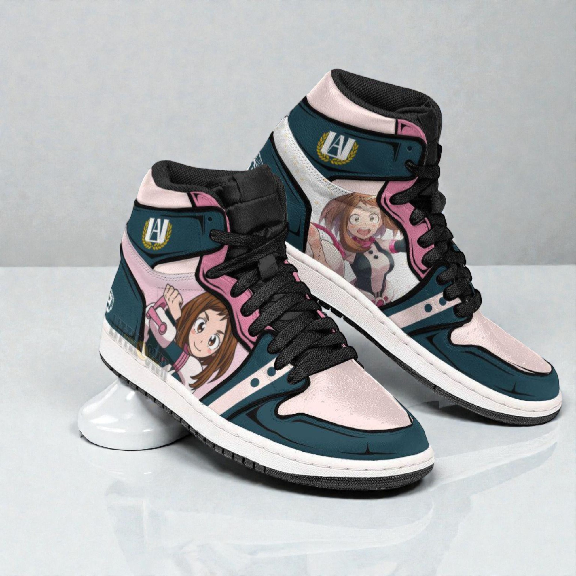 ochaco uraraka jordan sneaker boots custom my hero academia anime shoes 2 iupksf