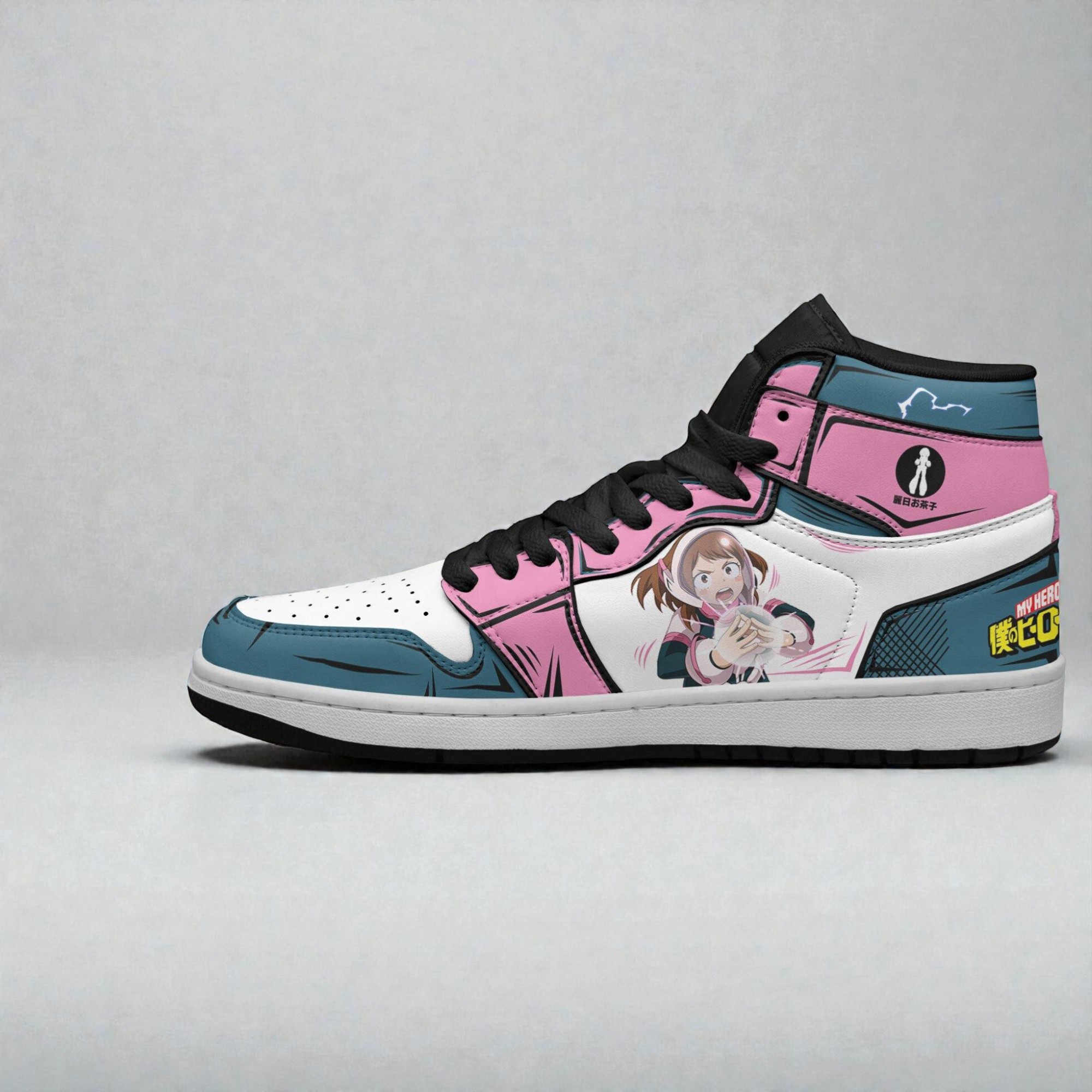 ochaco uraraka shoes custom my hero academia anime jordan sneaker boots 2 kmmjtb