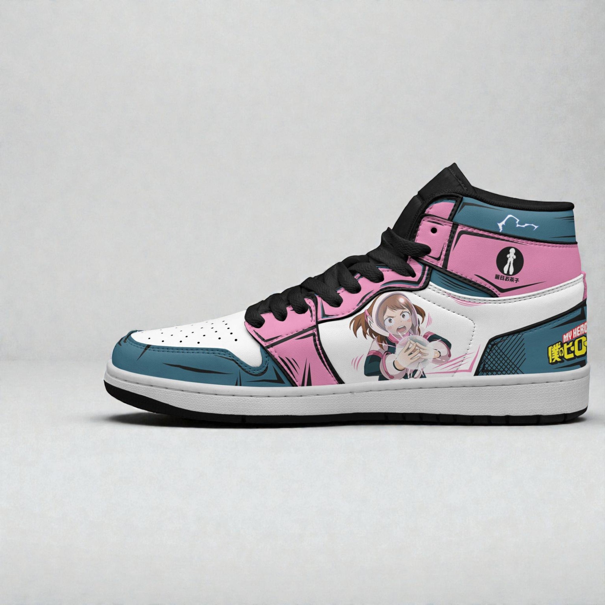 ochaco uraraka shoes custom my hero academy anime jordan sneaker boots 2 swk66t