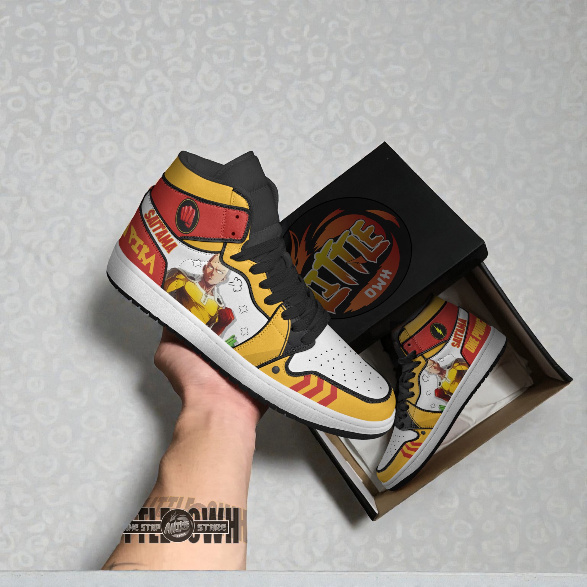 pikachu x saitama custom opm boot sneakers anime pokemon shoes 2 kmc7b9