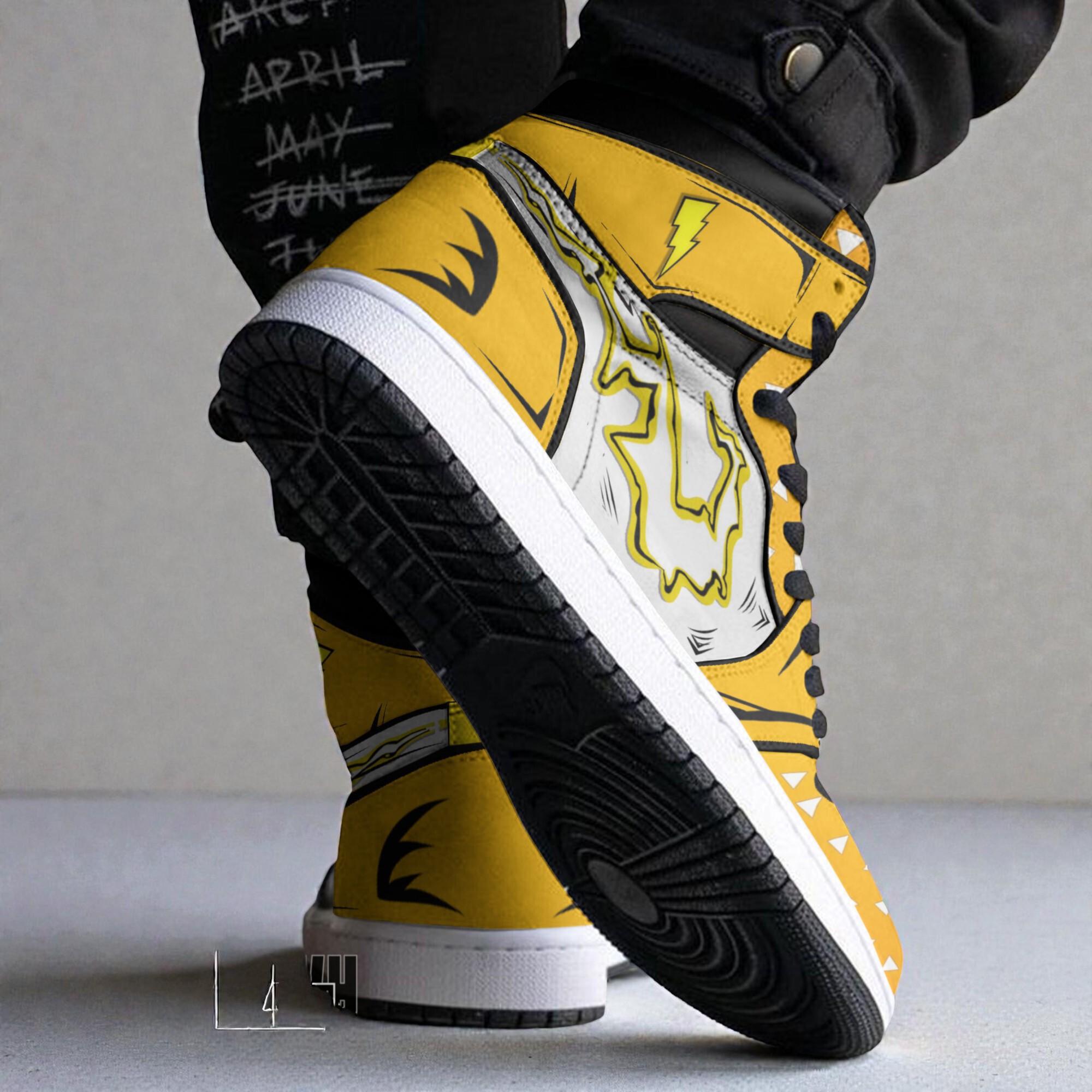 pikachu x zenitsu custom shoes pokemon x kimetsu no yaiba jordan sneaker boots 2 s2wkfb