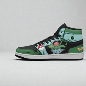 pkm bulbasaur shoes custom anime jordan sneaker boots 1 mgfxsa