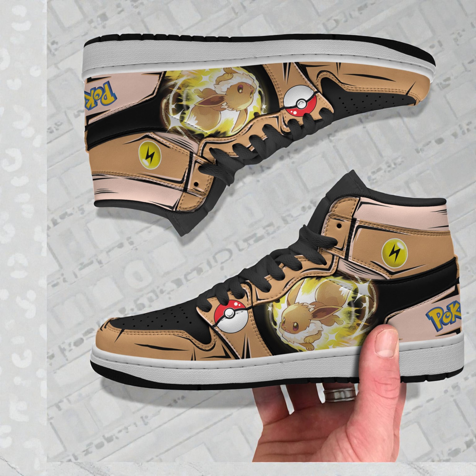 pkm eeee shoes custom anime boot sneakers 2 uq2lrg