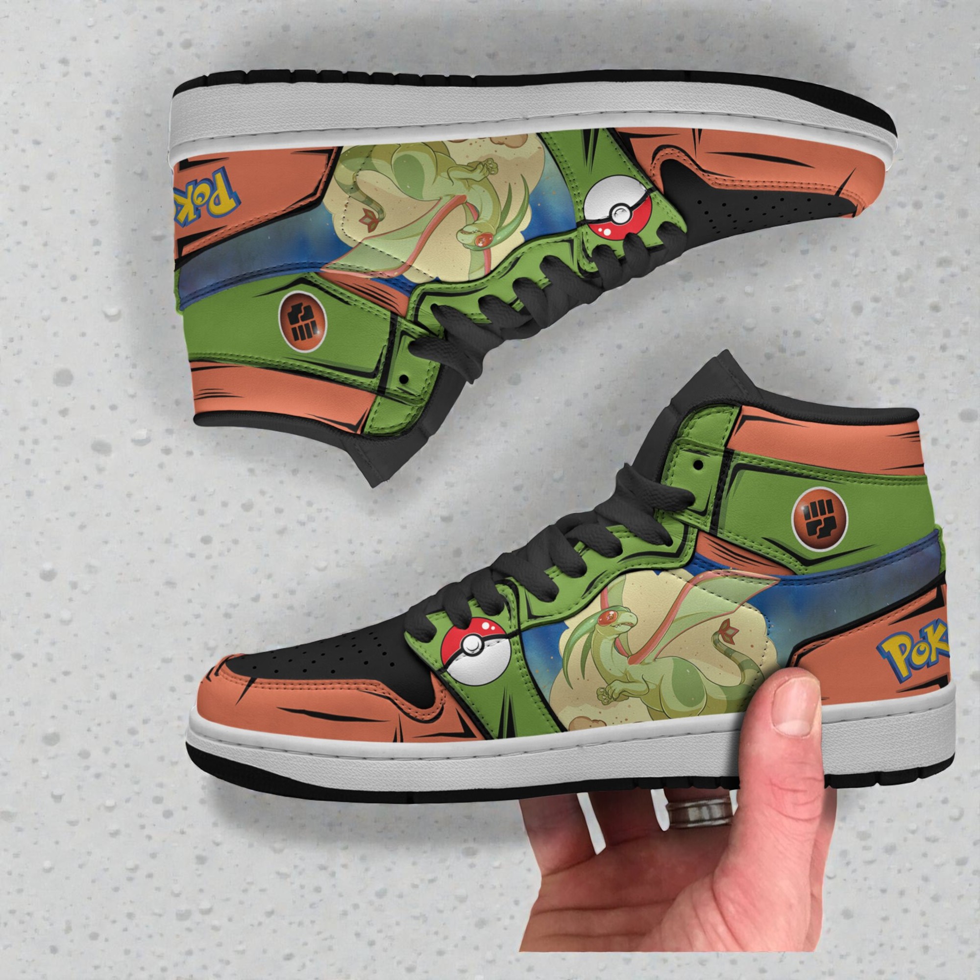 pkm flygon shoes custom anime boot sneakers 2 vnevzg