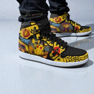 pkm halloween shoes anime custom pikachu boot sneakers 1 heag0a