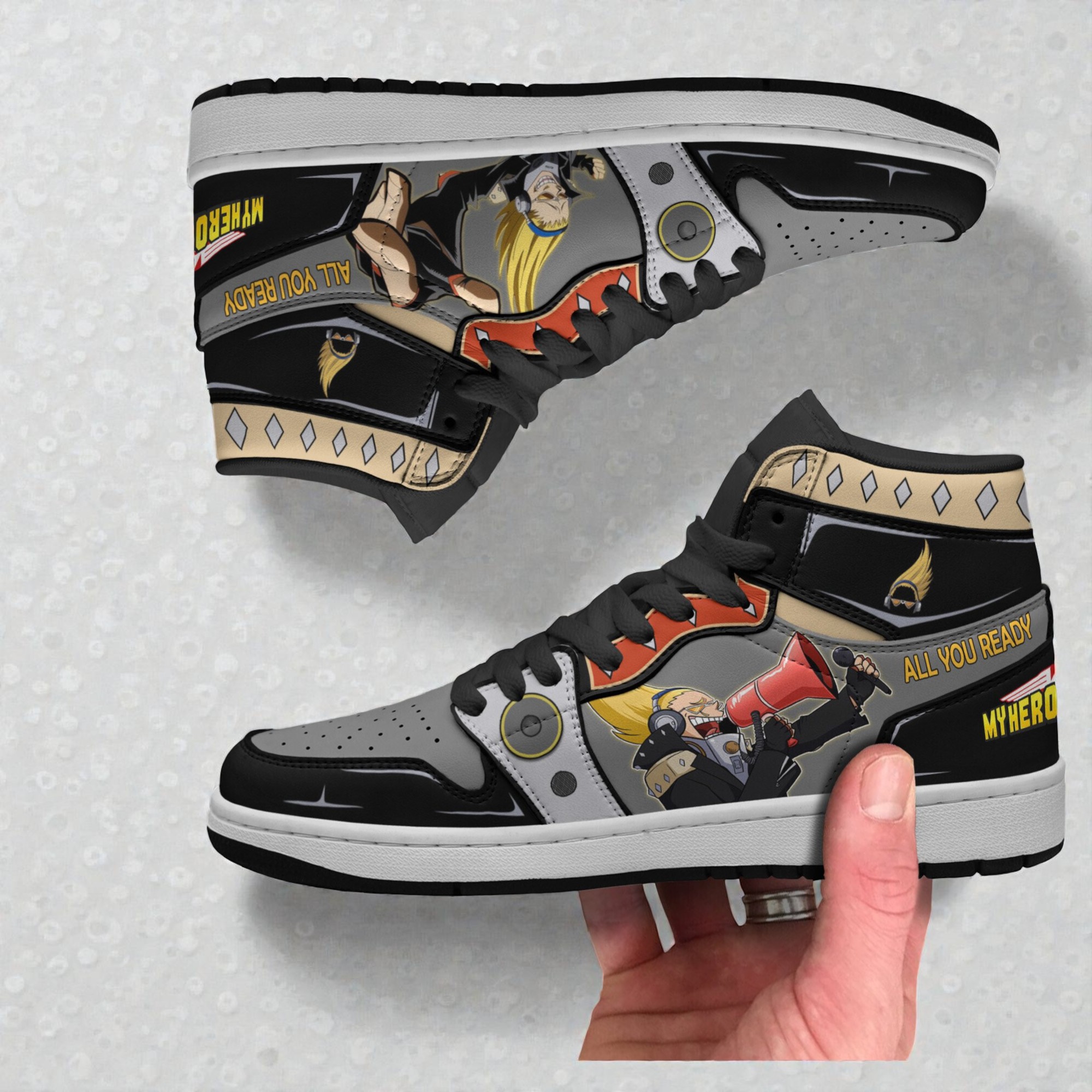 present mic shoes custom my hero academia anime jordan sneaker boots 2 uyv5u7