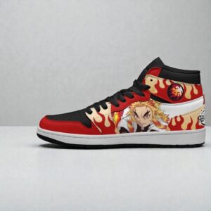 rengoku shoes custom kimetsu no yaiba anime jordan sneaker boots 1 mgxwye