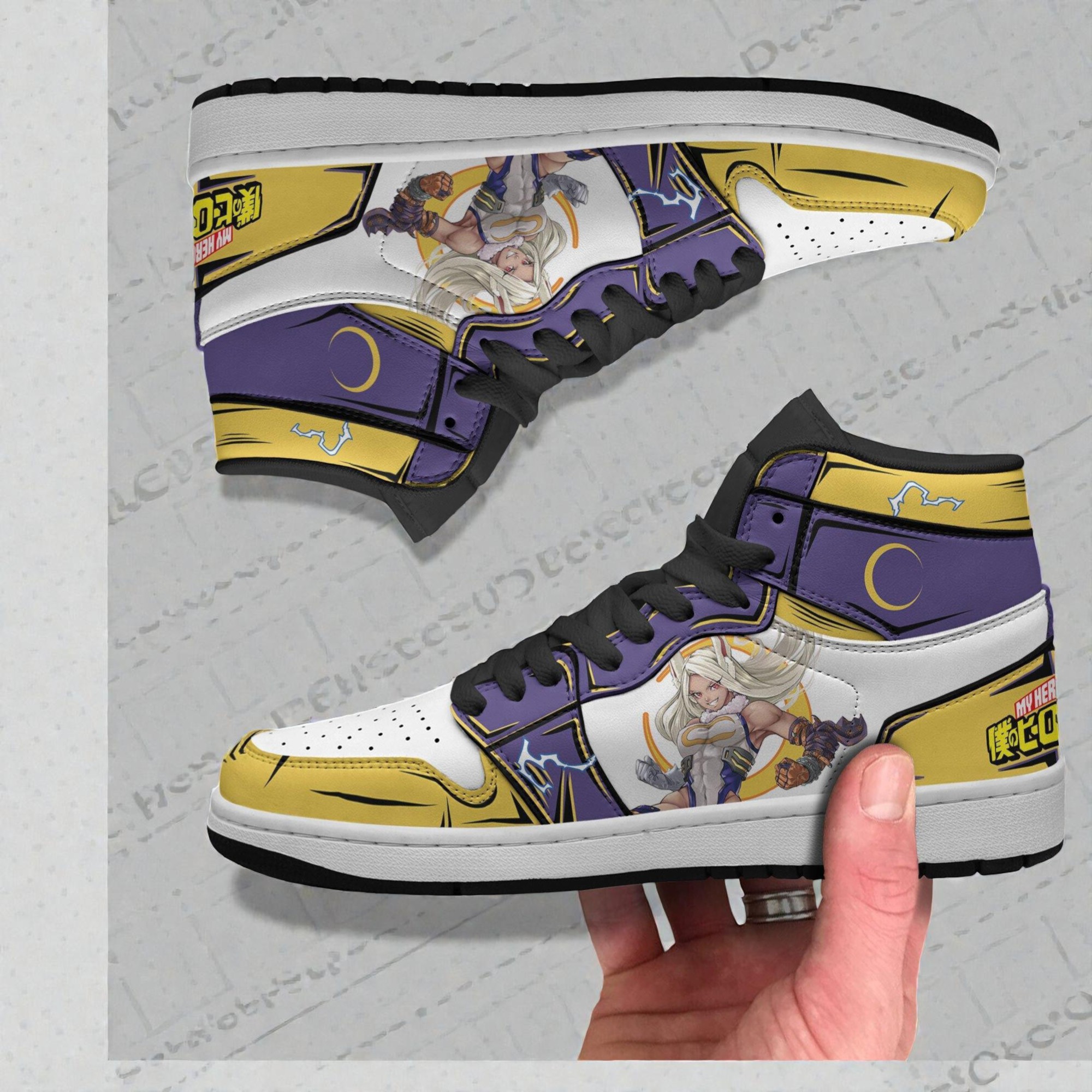 Rumi Usagiyama Shoes Custom My Hero Academia Anime Jordan Sneaker Boots Rumi Usagiyama Shoes Custom My Hero Academia Anime Jordan Sneaker Boots