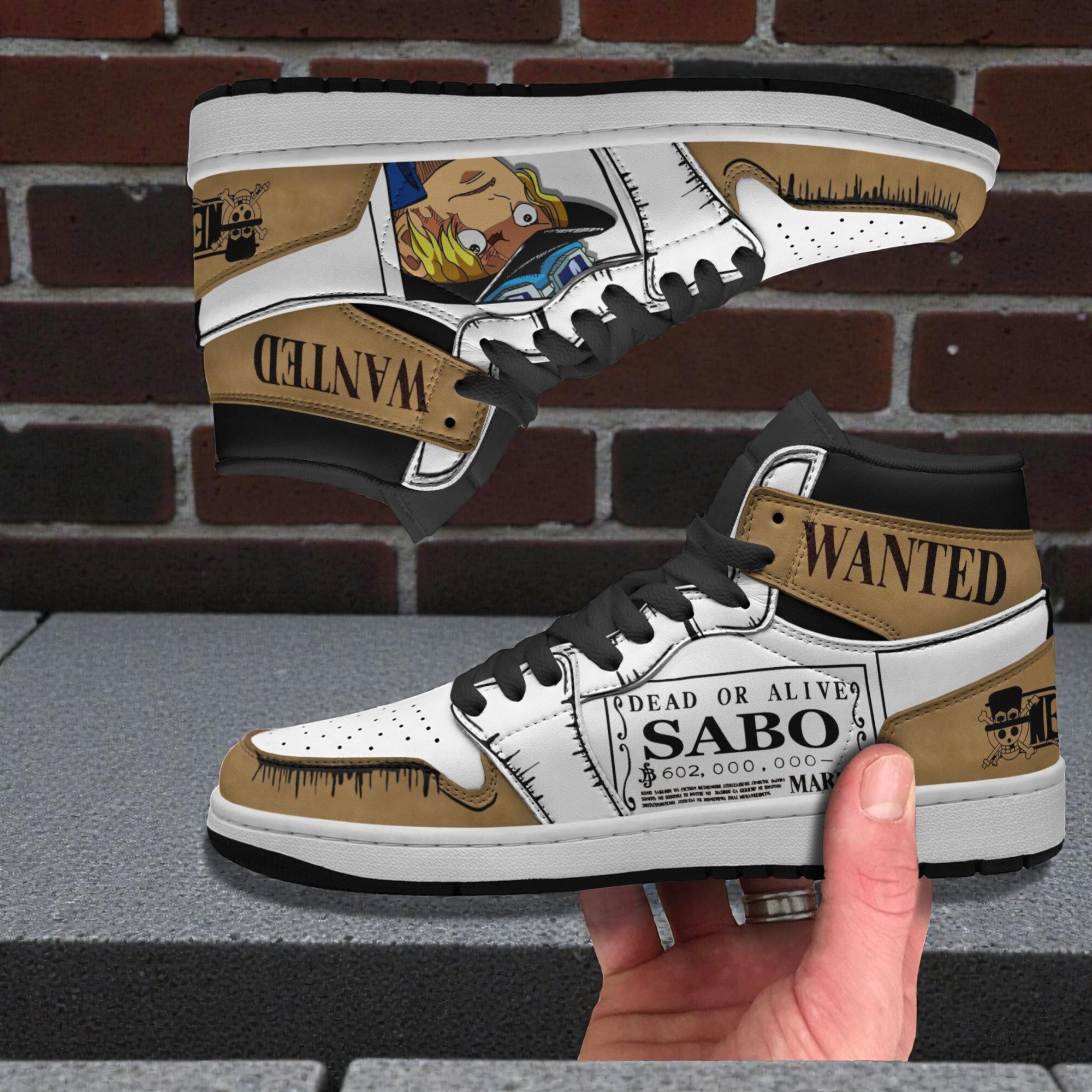 sabo wanted jordan sneaker boots custom one piece anime shoes 2 iklmum