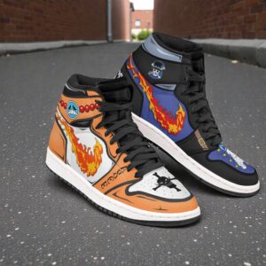 sabo x portgas d ace anime shoes custom one piece jordan sneaker boots 1 ndpmu1