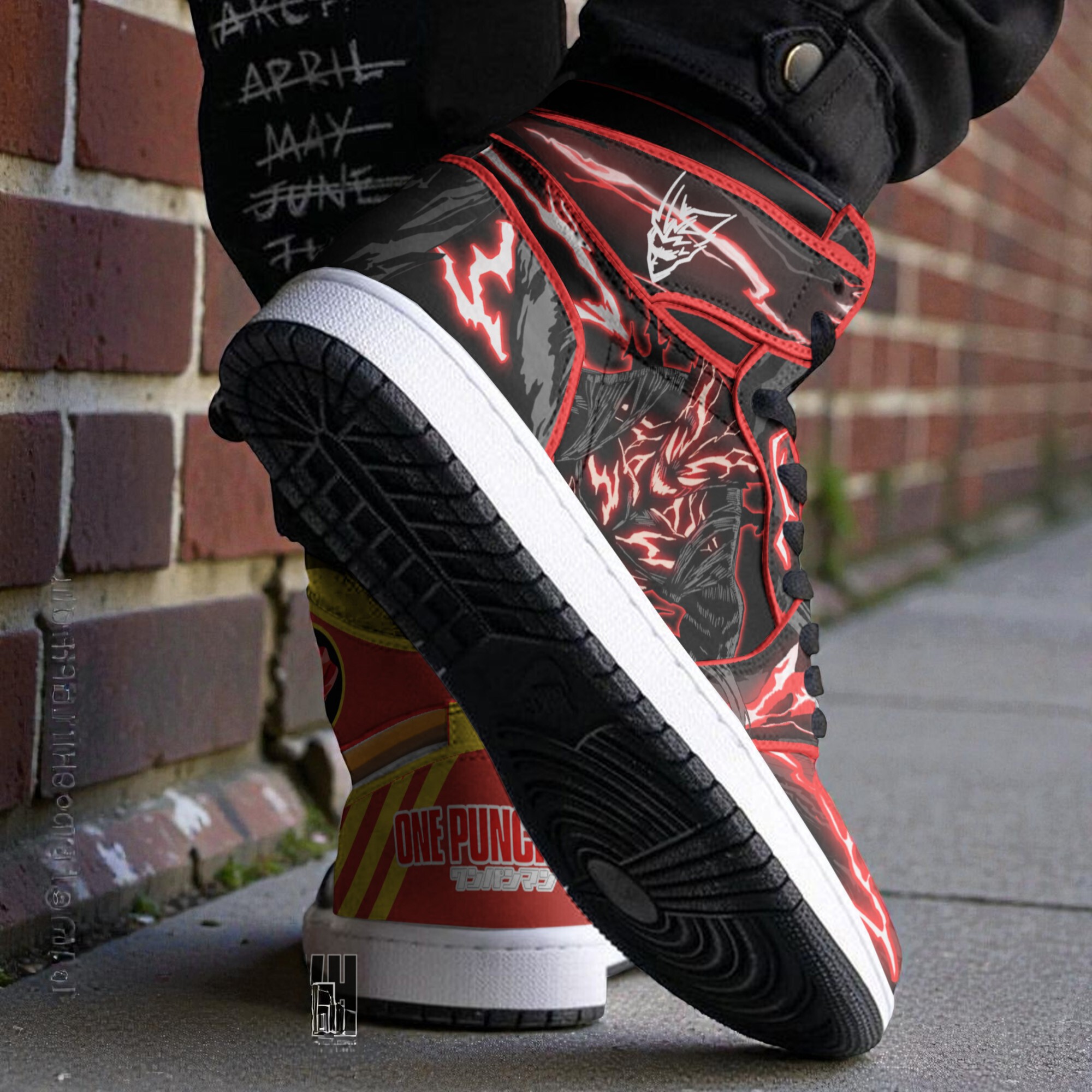 saitama x garou custom shoes opm anime boot sneakers 2 l5cgve