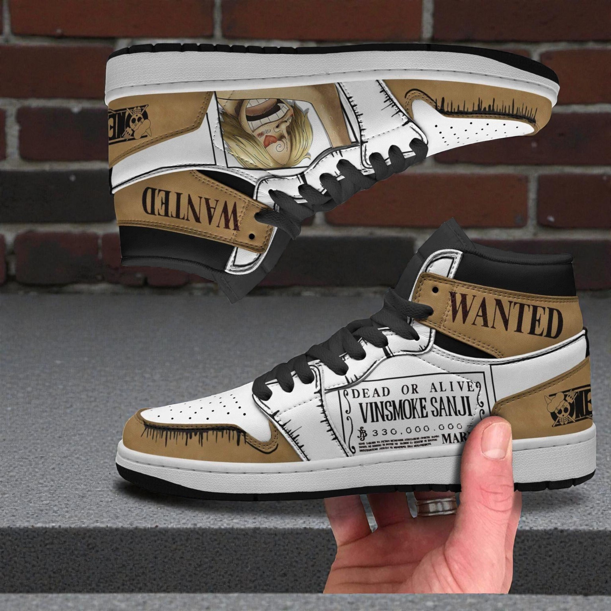 sanji wanted boot sneakers custom one piece anime shoes 2 gyklpn