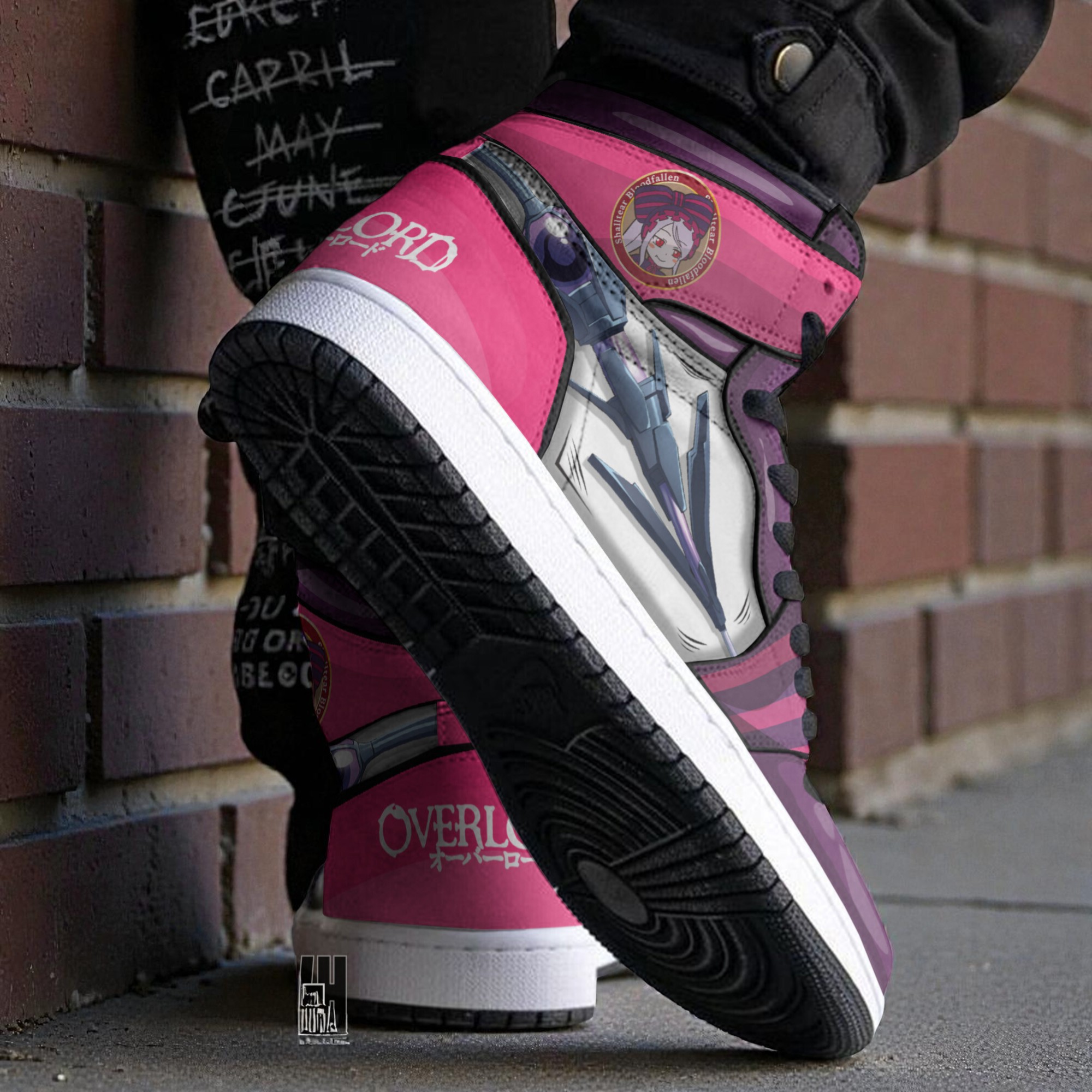 shalltear bloodfallen custom 3d shoes oerlord anime boot sneakers 2 tfugss