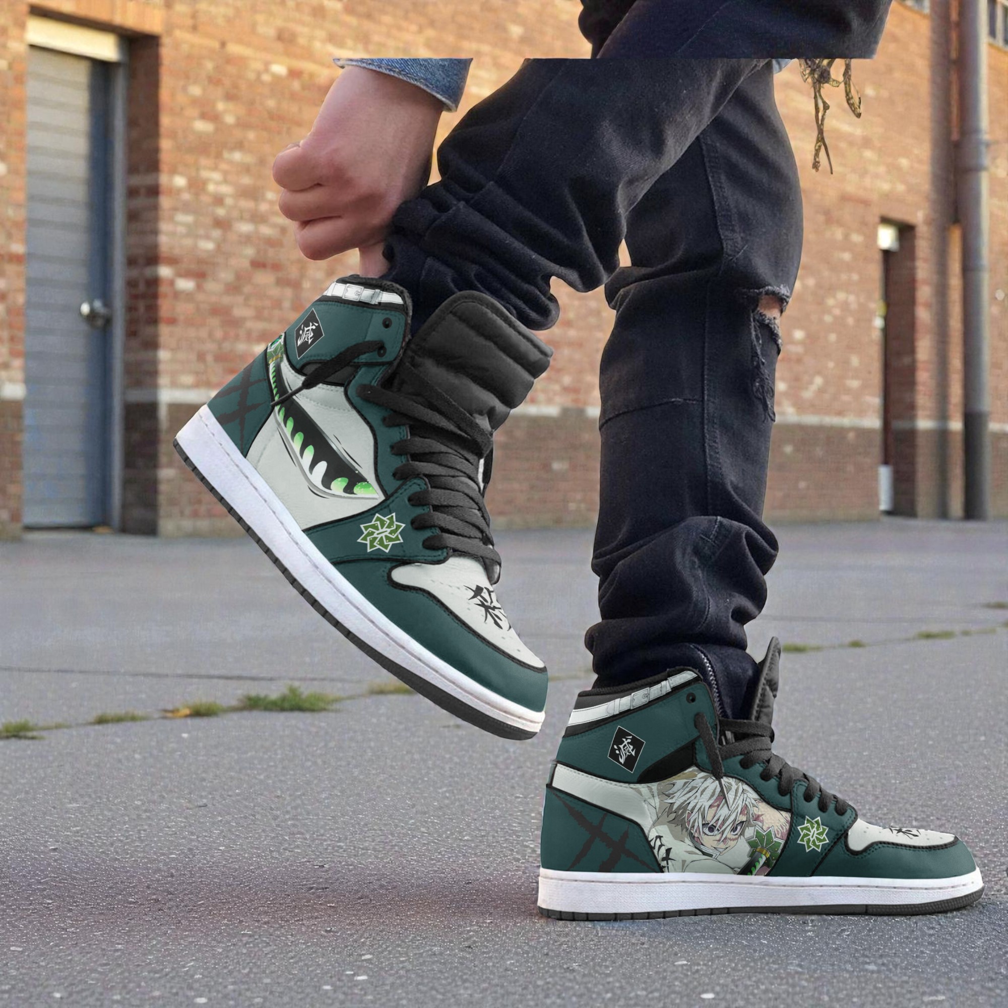 shinazugawa sneakers custom kimetsu no yaiba anime jordan sneaker boots new version 2 rcwwkz