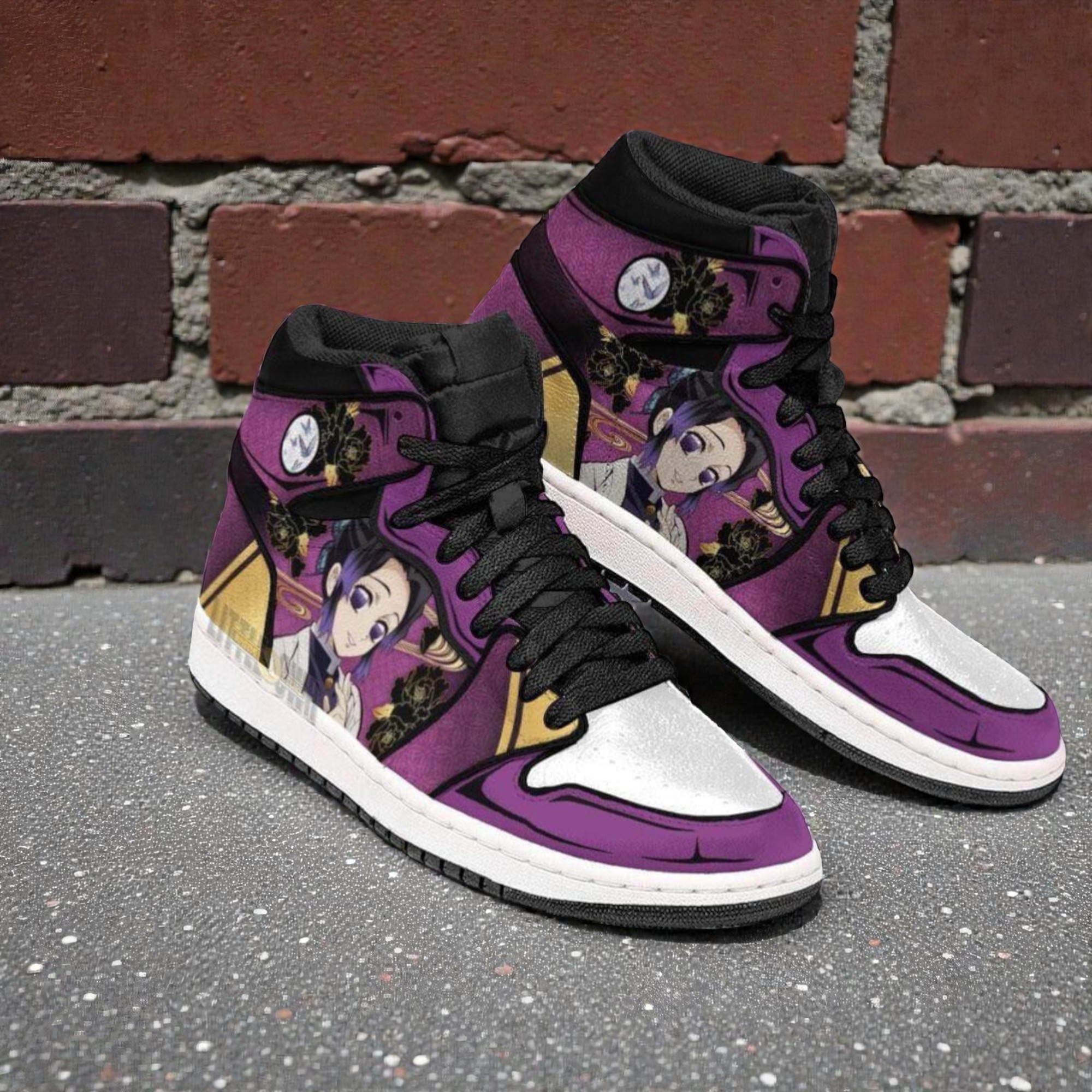 shinobu shoes custom anime kimetsu no yaiba kimetsu no yaiba jordan sneaker boots 2 kirxmv