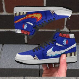 shoto todoroki shoes custom my hero academia anime jordan sneaker boots 1 gujbei