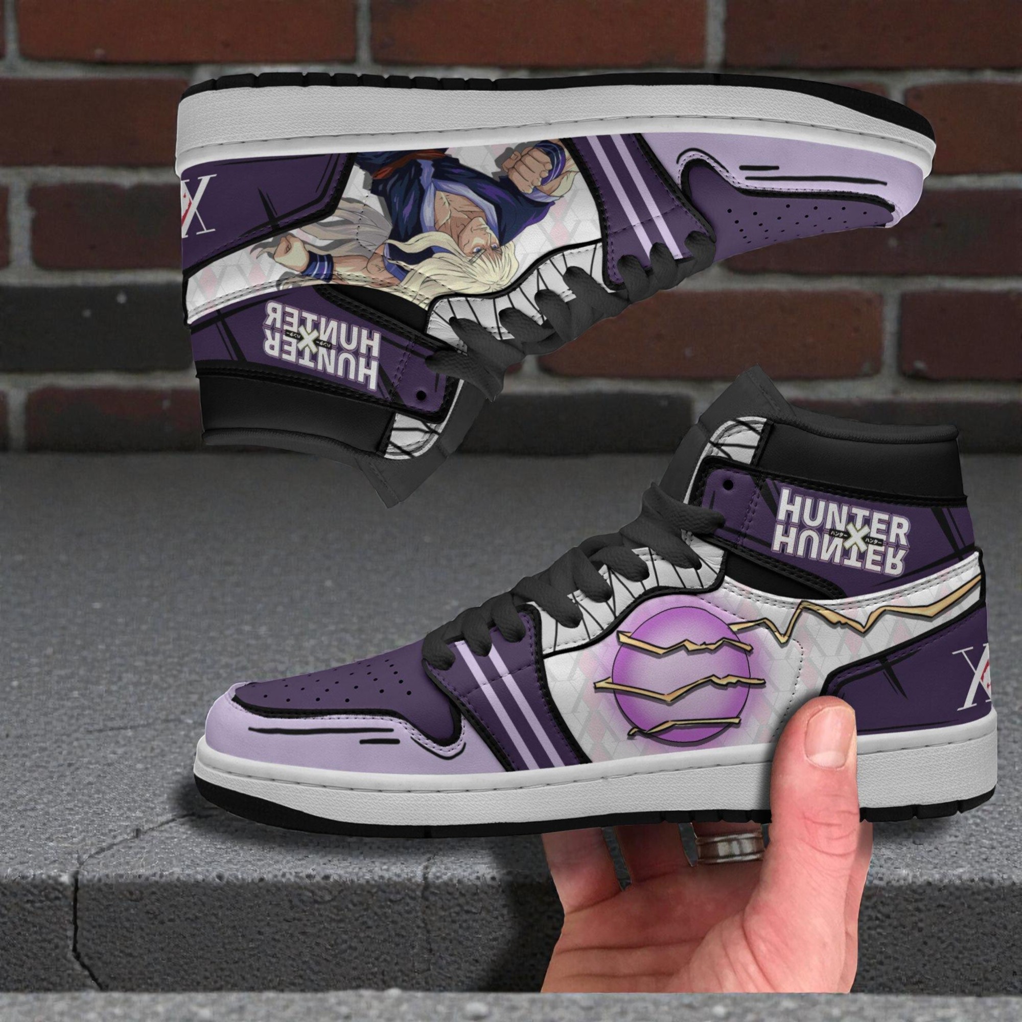 sila zoldyck shoes custom hunter x hunter anime jordan sneaker boots 2 ah03mv