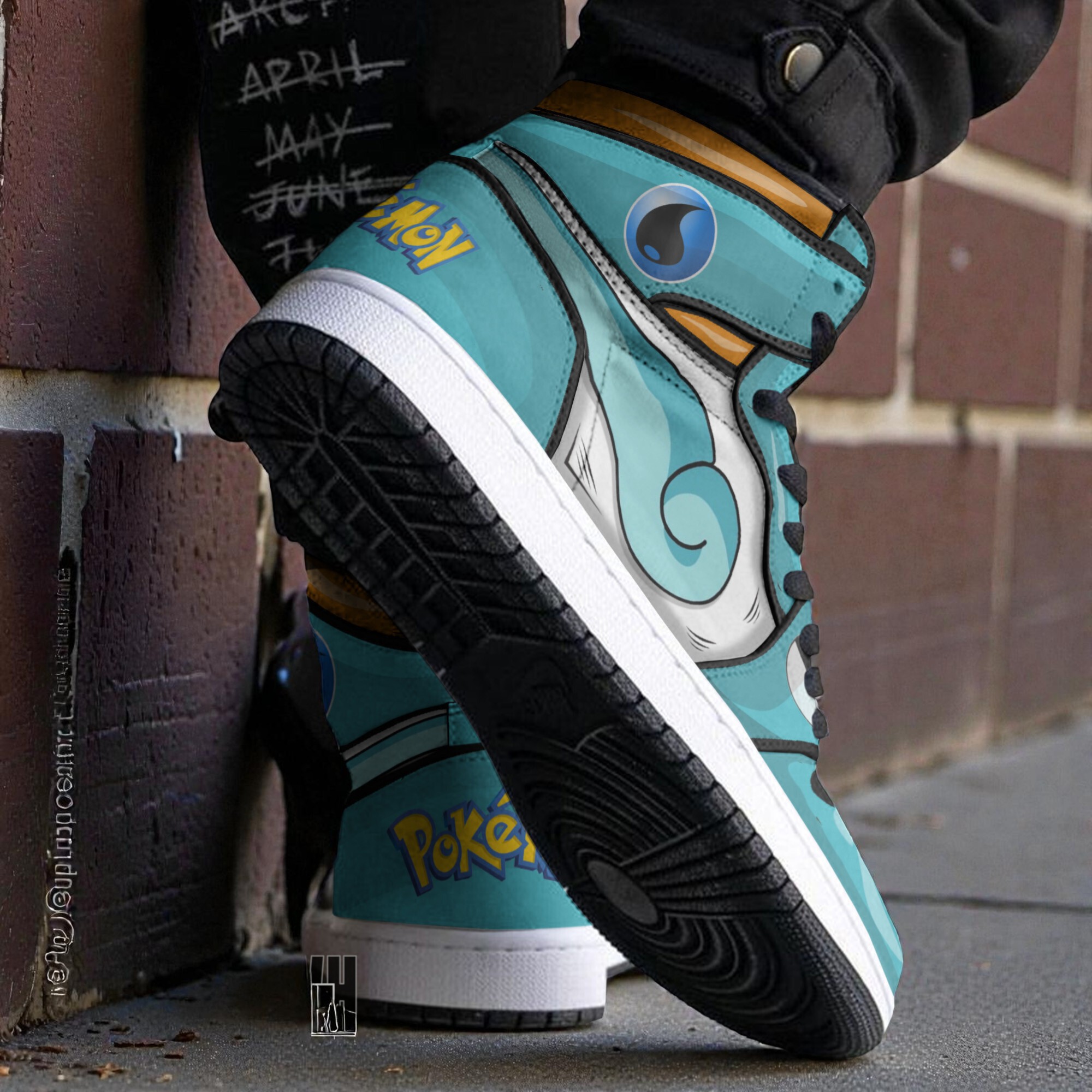 squirtle custom 3d shoes pokemon boot sneakers 2 hm3tvi