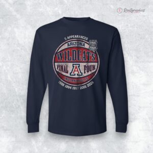 5 ppearances arizona wildcats mens basketball 2026 final four shirt 1 mfssca