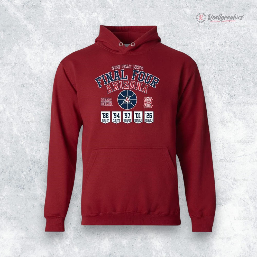 arizona wildcats mens basketball 2026 final four banner shirt 2 by1hcu