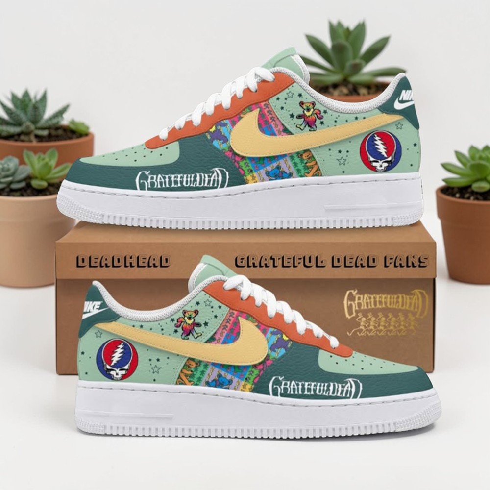 grateful dead steal your face and dancing bear air force 1 shoes 2 znjauo