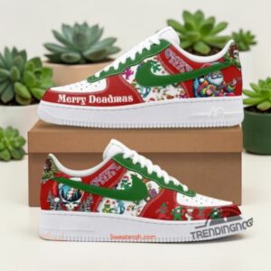 grateful deads festie merry deadmas air force 1 sneakers 1 le4kcn