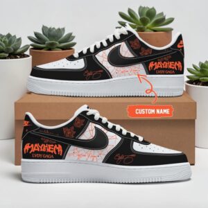 lady gaga the mayhem ball custom name air force 1 shoes sneakers 1 oceyau